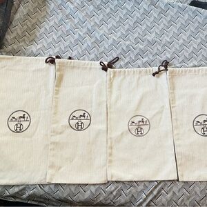 Hermès Beige Dust Bags Set